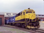 Colorful diesels on display